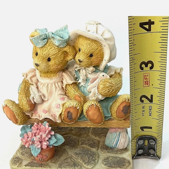 Cherished Teddies Tracie & Nicole Side By Side With Friends Figurine 911372 1992 - Picture 3 of 9